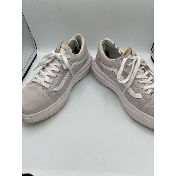 Vans Old Skool Platform Skate Shoes Light Gray Suede men's Size 11.5 - Picture 3 of 6